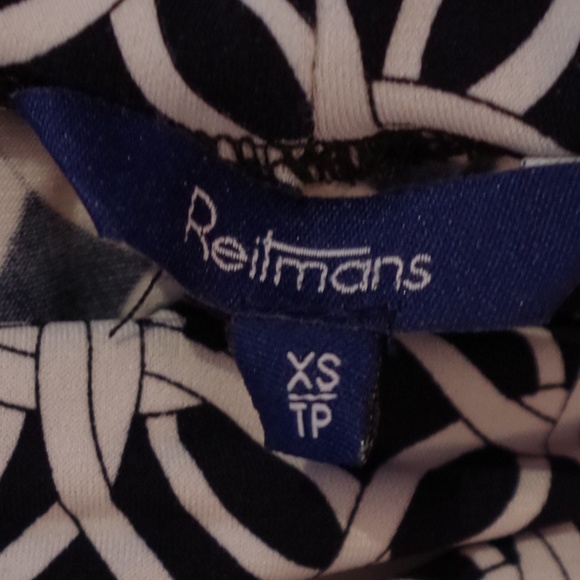 Reitmans White/Blk Stretch Sleeveless Dress- SzXS - Picture 3 of 3